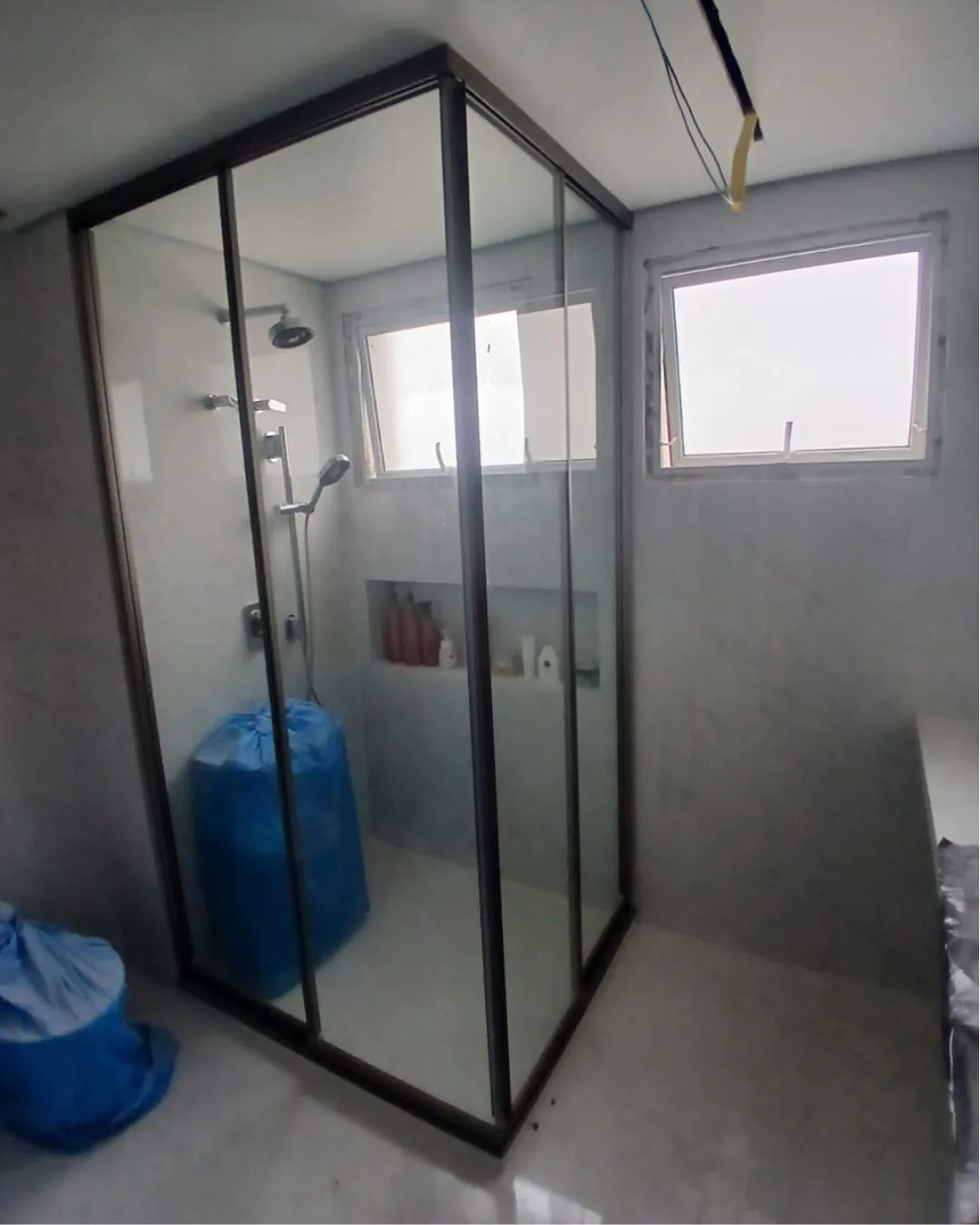 Projeto de box de vidro para banheiro