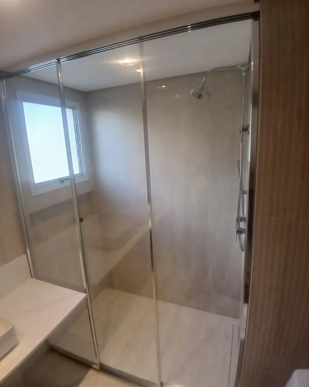 Projeto de box de vidro para banheiro