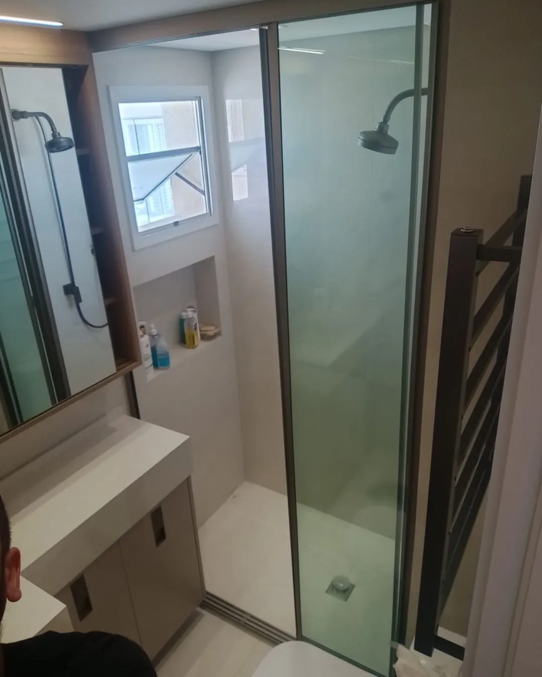 Projeto de box de vidro para banheiro